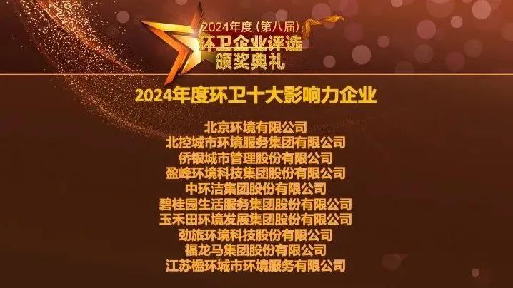連續(xù)五年登榜丨米蘭·(milan)中國(guó)官方網(wǎng)站環(huán)境榮膺“2024年度環(huán)衛(wèi)十大影響力企業(yè)”